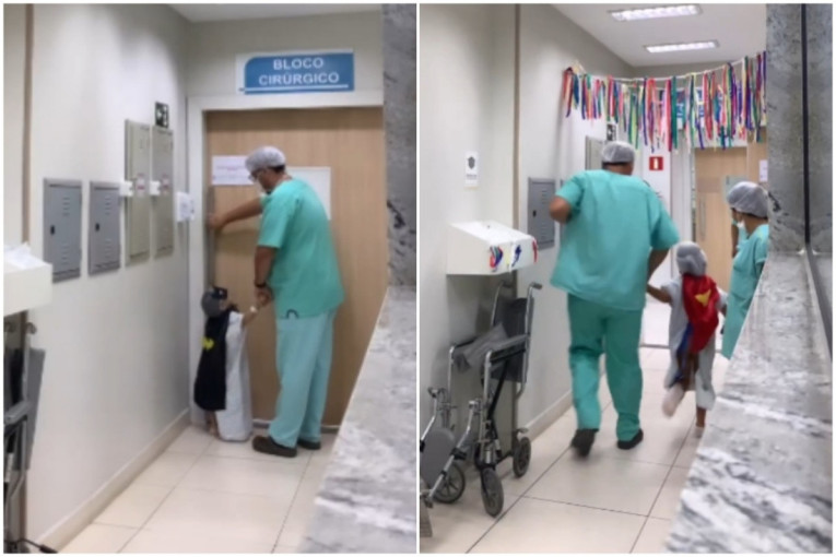 Deca kod ovog doktora na operaciju odlaze kao superheroji: Dirljivi snimci iz bolnice rasplakali milione (VIDEO)