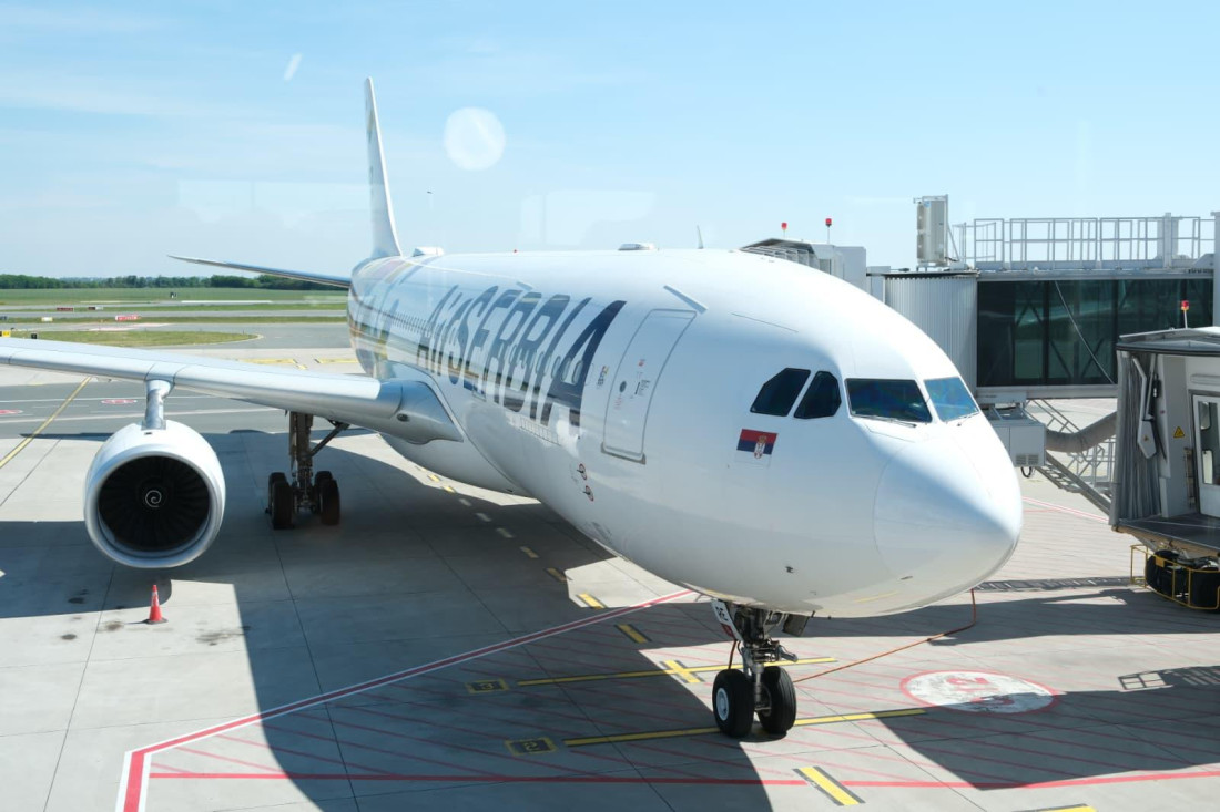 Adrijana Mesarović ispratila avion "Er Srbije" za Toronto: Let posle 34 godine, Beograd sve važnije čvorište (FOTO/VIDEO)