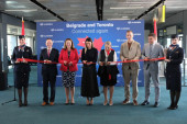 Adrijana Mesarović ispratila avion "Er Srbije" za Toronto: Let posle 34 godine, Beograd sve važnije čvorište (FOTO/VIDEO)