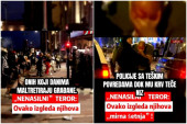 Snimci koji lede krv u žilama! Policajac obliven krvlju posle napada agresivne mase blokadera! (VIDEO)