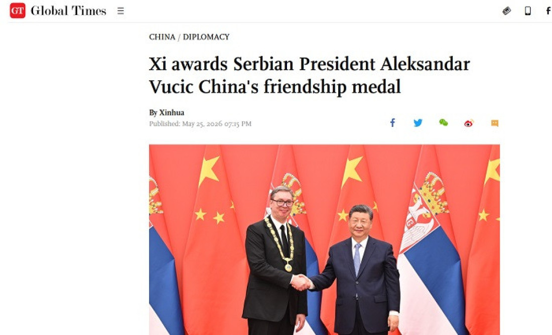 Kina oduševljena Vučićem! Mediji bruje o čeličnom prijateljstvu sa Srbijom