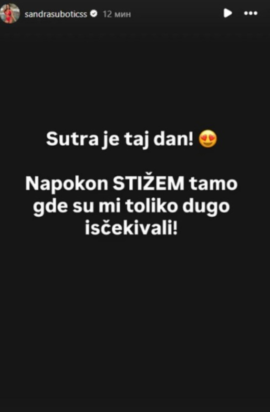 "Sutra je taj dan!" Oglasila se Aleksandra Subotić pred ulazak u Elitu 9!