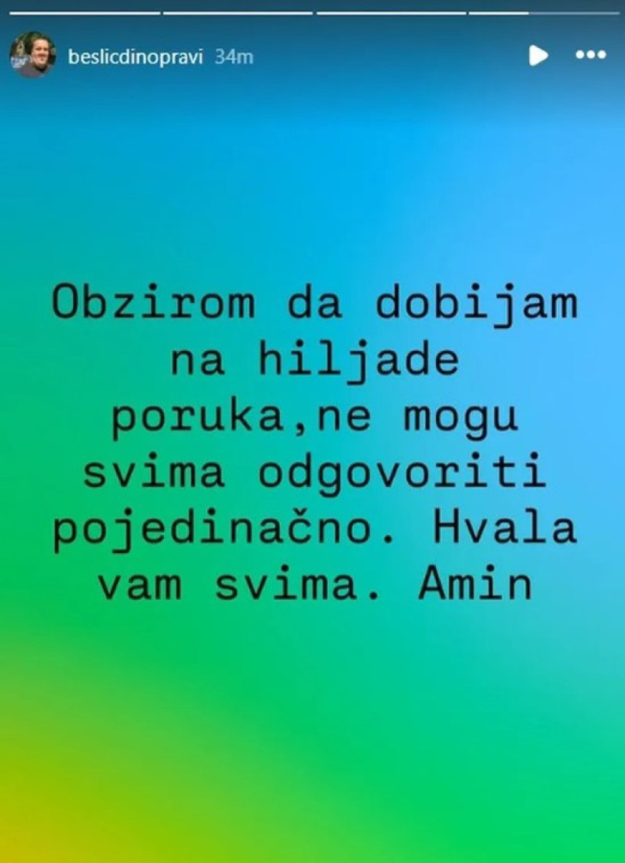 Dino Bešlić slomljen nakon smrti majke: Njegove reči kidaju dušu