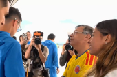 Kakav gaf kapitena Kolumbije: Ćerka predsednika ga zamolila za sliku, Rodrigez samo prošao (FOTO/VIDEO)
