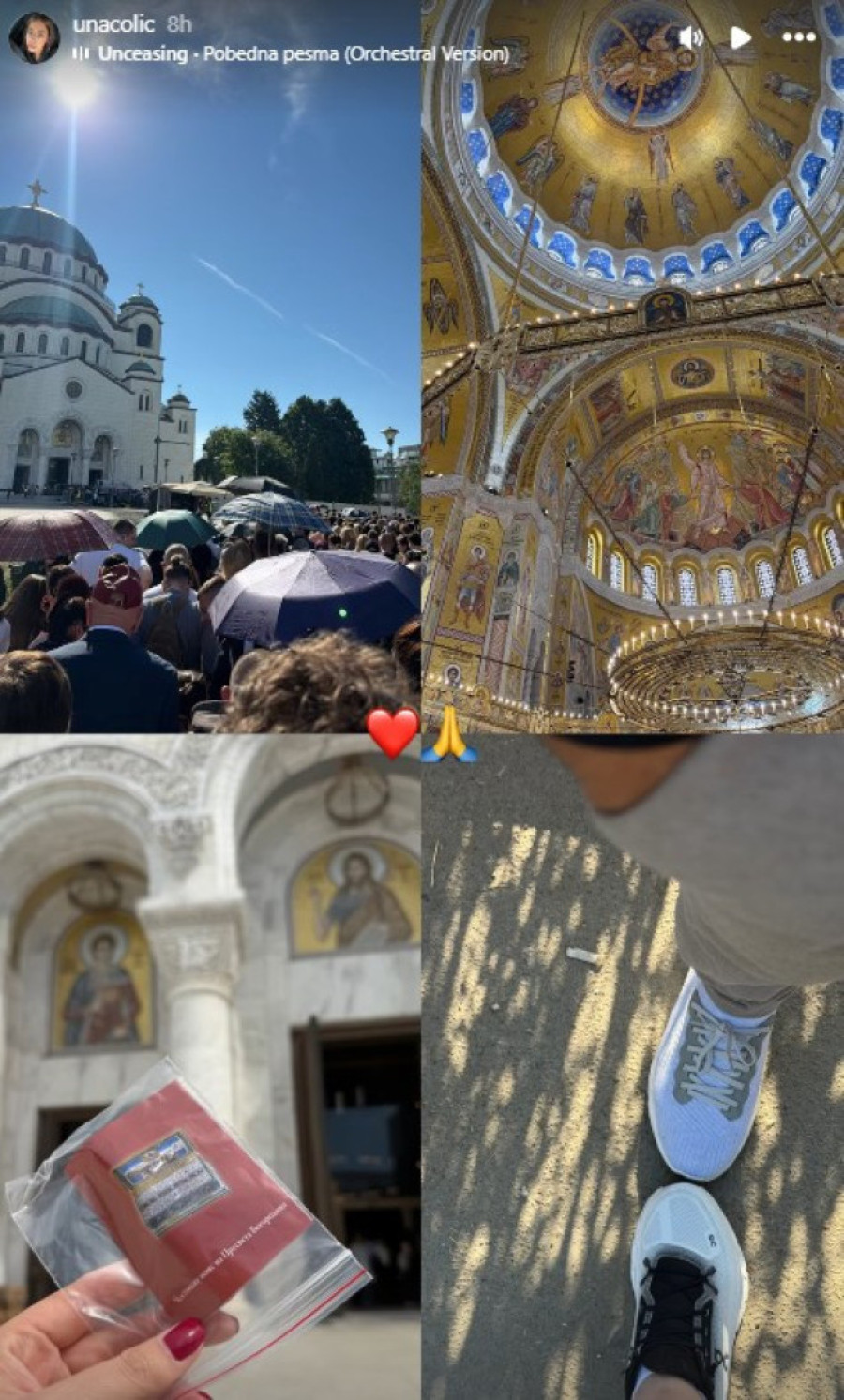 Čolina ćerka se poklonila Časnom pojasu Presvete Bogorodice! U redu nije čekala sama (FOTO)