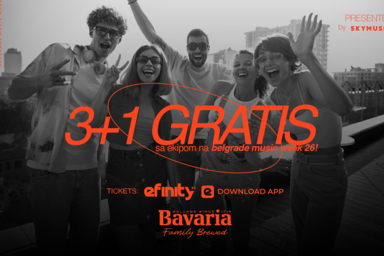 Bavaria te vodi na Belgrade Music Week 26: Kupi tri ulaznice putem sajta eFinity.rs i četvrtu dobijaš na poklon
