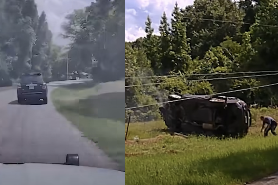 Beba ispala iz automobila tokom jezive potere! Vozilo se prevrnulo više puta, policajci zatekli šokantan prizor (VIDEO)