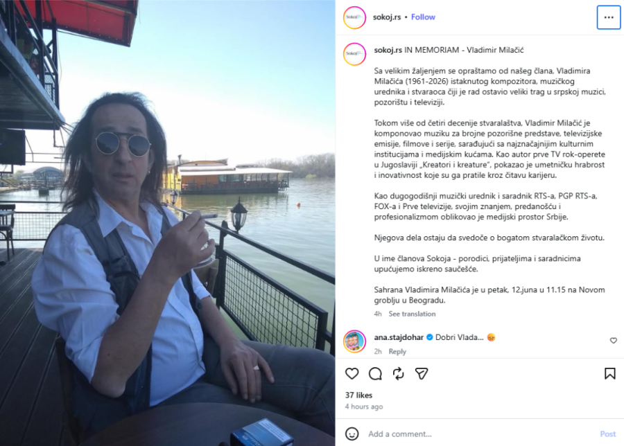 Preminuo kompozitor Vladimir Milačić (FOTO)