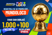Samo u AdmiralBetu – čak 40 dana bonusa tokom Mundijala