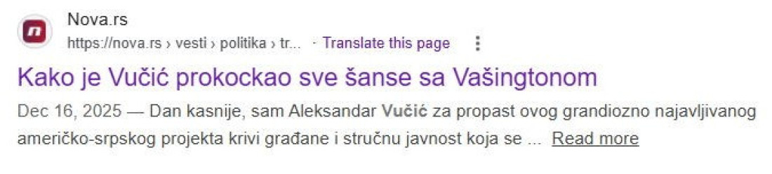 Prvo je "prokockao sve šanse" sa Trampom, a sad udaraju na Amerikance: Licemerje blokaderskih medija nema granice, smeta im i Đerdap