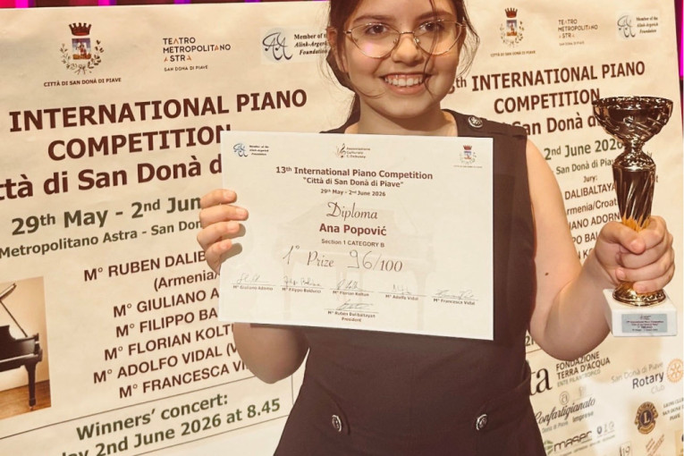 Sa 11 godina osvojila Evropu: Ana Popović donela Srbiji zlato iz Italije (FOTO)