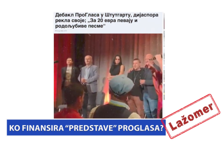 Ko finansira „predstave“ ProGlasa?