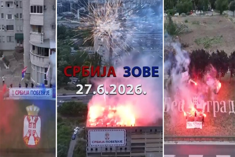 Beograd šalje jasnu poruku pred 27. jun: "Srbija pobeđuje“ osvanulo širom grada