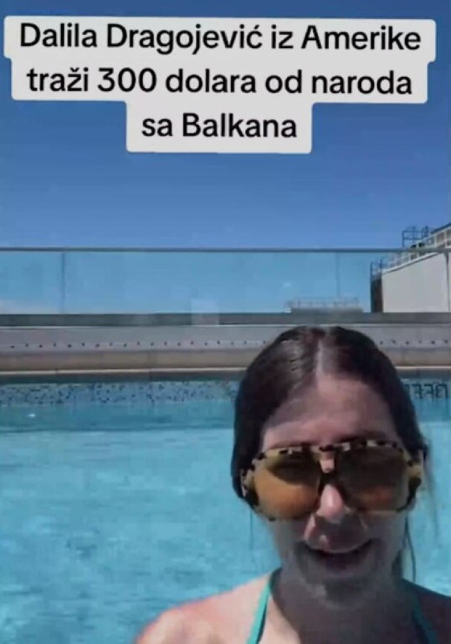 Dalila traži 300 dolara od ljudi sa Balkana! Živi u Americi, a oglasila se sa molbom iz bazena!