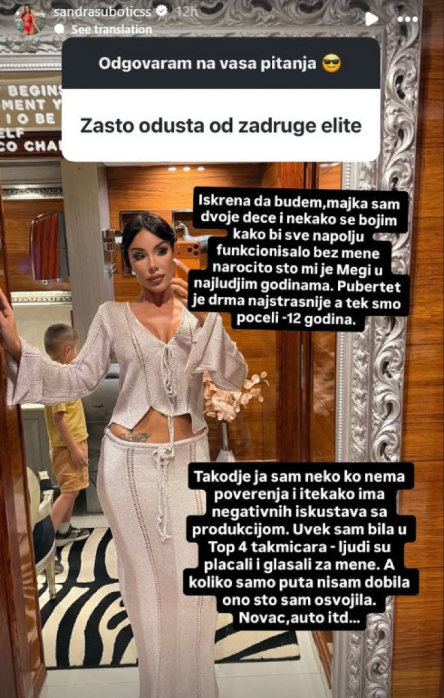 "Nisam dobila ono što sam osvojila" Ovo je pravi razlog zašto Aleksandra Subotić nije ušla u Elitu!