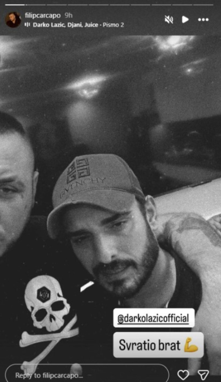 Filip Car u zagrljaju sa Darkom Lazićem! Neočekivani susret zbog kog bruje mreže! (FOTO)