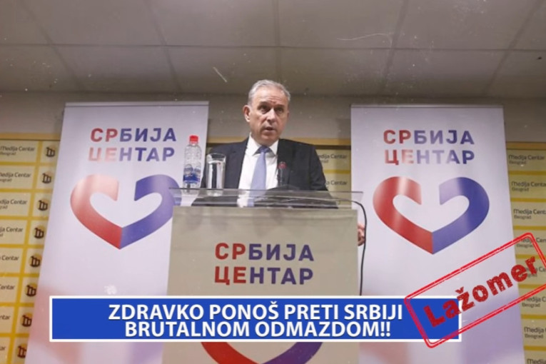 Lažomer: Zravko Ponoš preti Srbiji brutalnom odmazdom! (VIDEO)