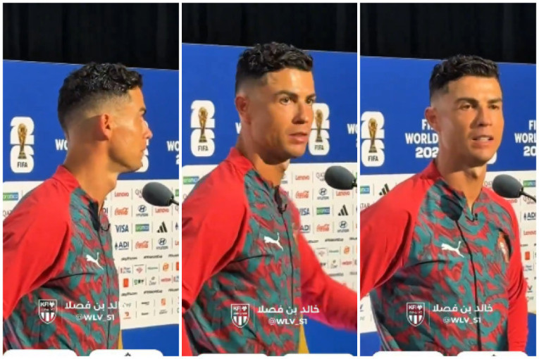 Ronaldo dobio pitanje o Mesiju! Njegova reakcija je postala viralna (VIDEO)