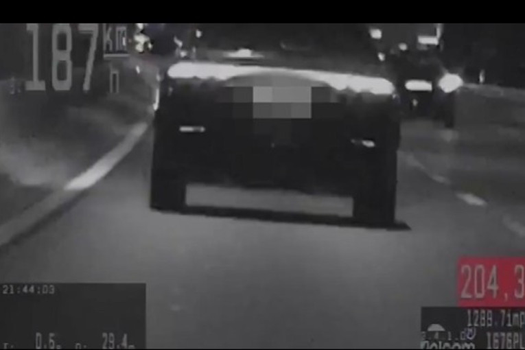 Bahata vožnja usred noći: Audi leteo 203 na sat, reagovala saobraćajna policija