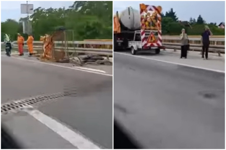 Teška nesreća na auto-putu E-75: Pet osoba povređeno, stvara se kilometarska kolona (VIDEO)