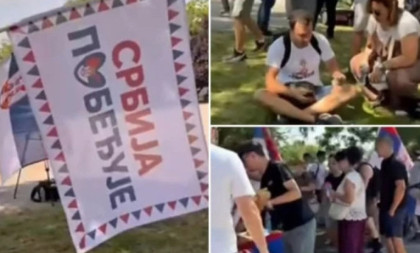Kakav doček u Sremskim Karlovcima! Pogledajte iznenađenje za Novosađane, pešake na putu za Beograd (VIDEO)