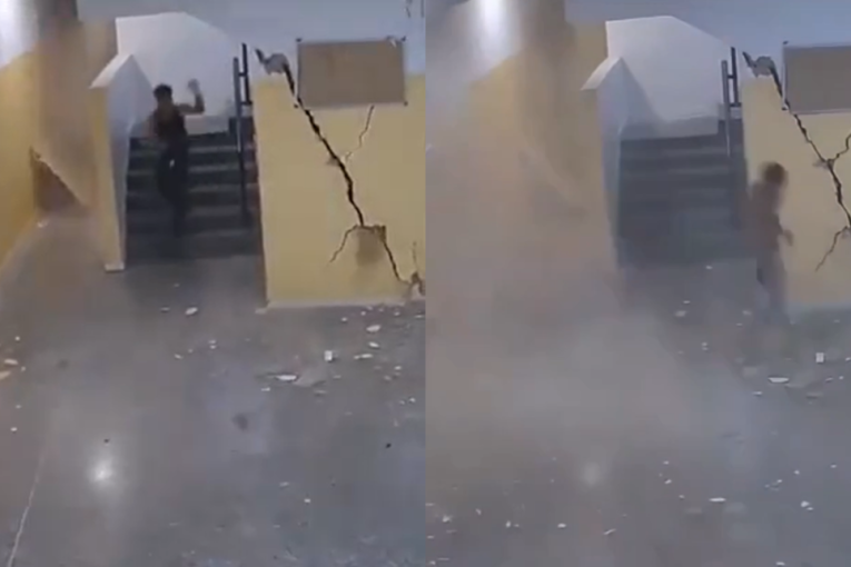 Snimljeni trenuci užasa u Venecueli: Zgrada se ruši dok ljudi beže iz nje, sekunde ih delile od smrti (VIDEO)