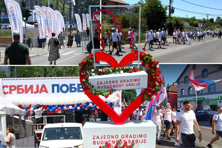 Reke ljudi stižu peške u Beograd! Srbija će se danas ujediniti!  (FOTO/VIDEO)