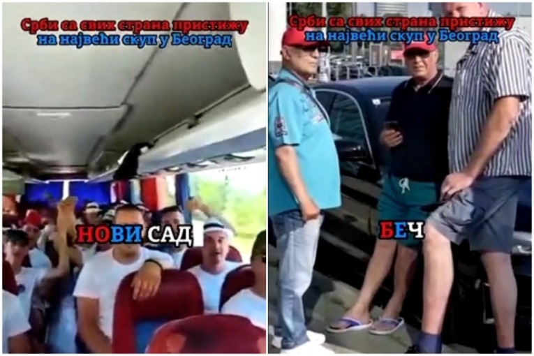 Srbi sa svih strana dolaze u Beograd: Od Beča preko Novog Sada i Majdanpeka! (VIDEO)