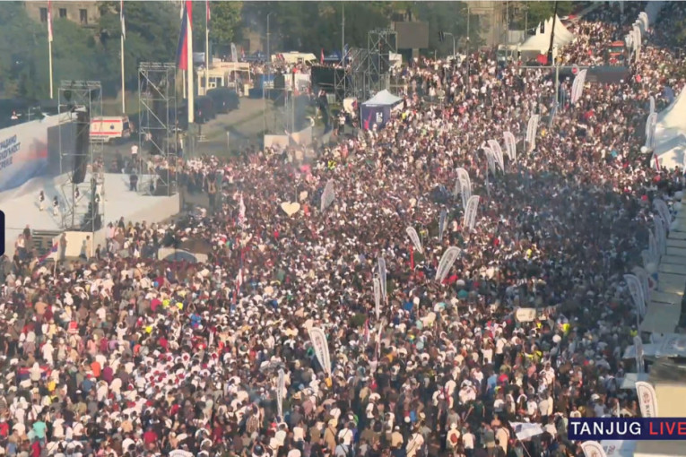 MUP objavio brojke: Na skupu "Srbija jedna porodica" prisutno 207.000 ljudi
