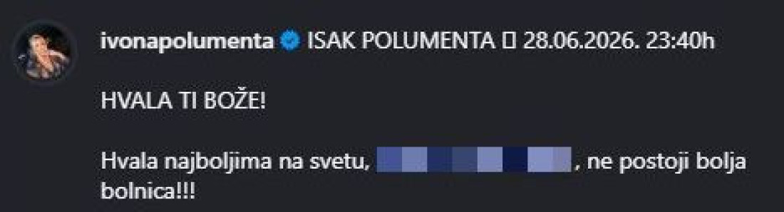 Ivona i Dado Polumenta dobili sina! Poznato i ime bebe (FOTO)