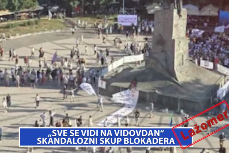 Lažomer: "Sve se vidi na Vidovdan" - Skandalozan skup blokadera (VIDEO)