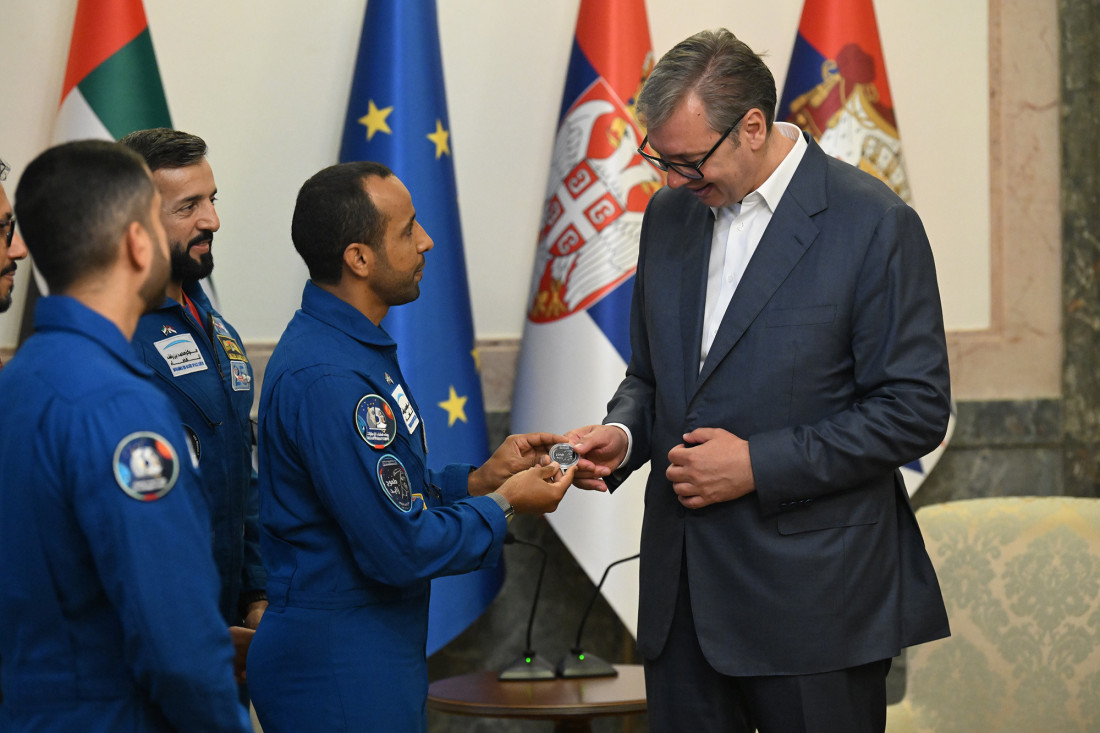 I Srbi da idu u svemir! Vučić sa prvim arapskim astronautom (FOTO)