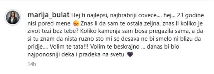 Posle prijave za nasilje oglasila se potresnim rečima! Marija Bulat: Da je tata živ, ovo mi se nikada ne bi desilo!