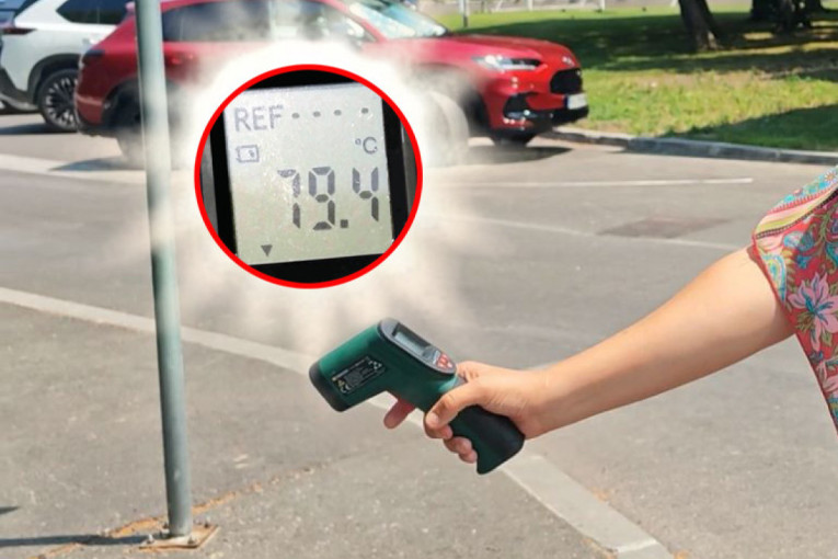 Merili smo temperaturu u gradu, neverovatne brojke u 12 časova! Gori asfalt, i u hladu je pakleno! (VIDEO)