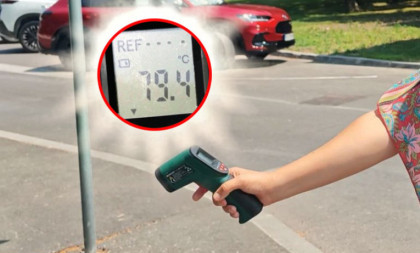 Merili smo temperaturu u gradu, neverovatne brojke u 12 časova! Gori asfalt, i u hladu je pakleno! (VIDEO)