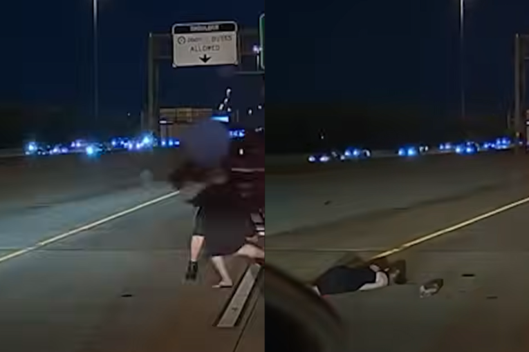Muškarac izbacio ženu nasred auto-puta: Ščepao je za kosu, tresnuo o asfalt, automobili je zamalo zgazili (VIDEO)