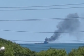 Brujalo u Azovskom moru! Ukrajinci napali ruske brodove, tankeri snimljeni u plamenu (VIDEO)