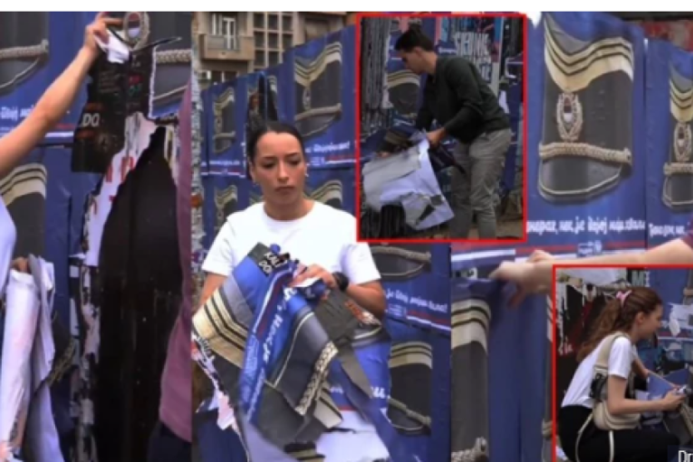 Blokaderi cepali plakate Ratka Mladića, građani pobesneli: „Zašto skidate heroja?!“ (VIDEO)