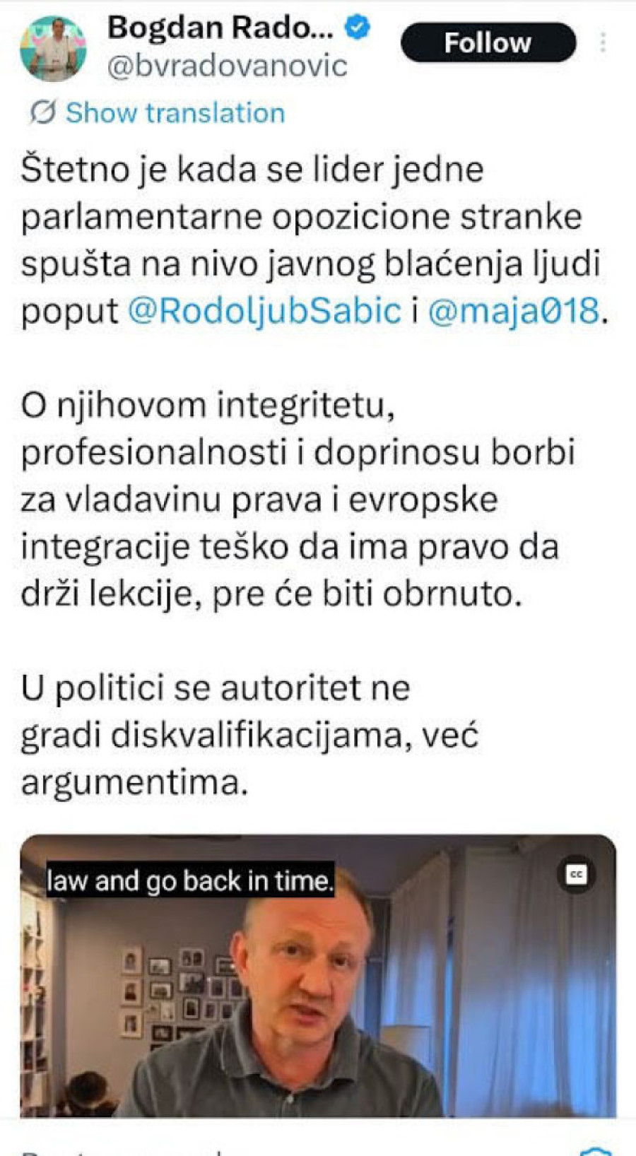 Novi rat blokadera zbog Šabića i REM-a! Đilas: „Treba da ga je sramota“, ZLF: „Teško da ima pravo da drži lekcije“