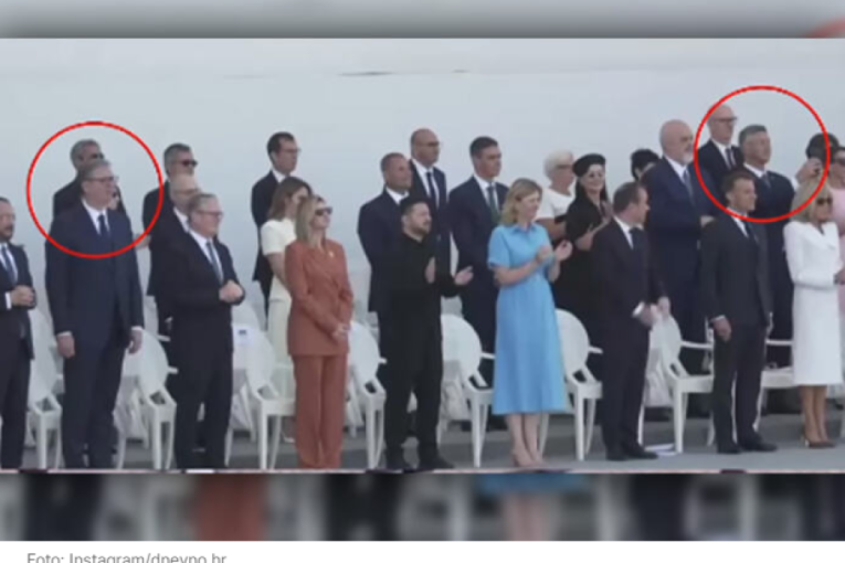 Opšta histerija u Hrvatskoj: Pokušali da objasne zbog čega je Vučić u prvom redu u Parizu, a Plenković pozadi, pa ga ismejali