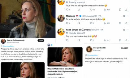 Od "moralne elite" do međusobnih optužbi: Krenula hajka na Maljevićku, studentska lista tone u haos, više niko nikome ne veruje!