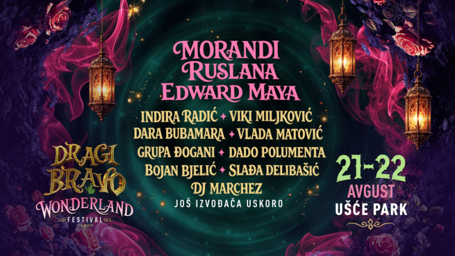 Dragi Bravo festival prvi put na Ušću 21. i 22. avgusta: Ruslana otvara Wonderland izdanje