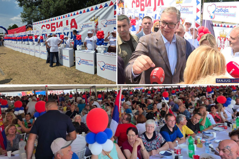 Veselje u Lapovu: Stigao predsednik Aleksandar Vučić! (FOTO/VIDEO)