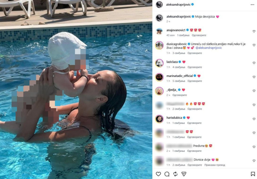 "Moja devojčica!" Prija otišla sa ćerkom na bazen, pa raspametila (FOTO)