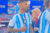 Prišao Trampu, a onda šok pred svima: Argentinac potezom zapanjio planetu (VIDEO)