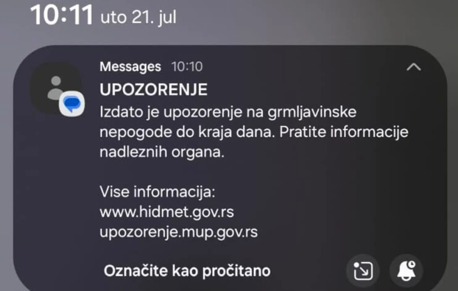"Opasnost po bezbednost ljudi i životinja. Ne krećete na put!": Srbija na udaru veoma jakog nevremena