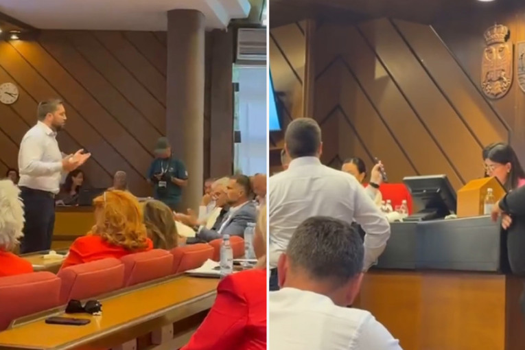 Pogačar i Cvijetić posle neuspele rasprave sa gradonačelnikom Mićinom pokušali da isprovociraju predsednicu Skupštine (VIDEO)