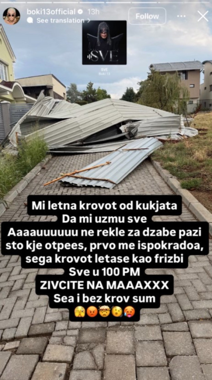 Haos u Skoplju: Uništena kuća Bokija 13, prizori lede krv u žilama (FOTO)