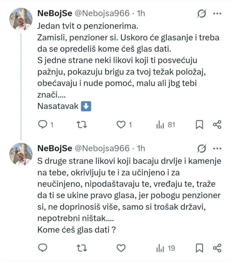 Sami sebi zadali udarac: Blokaderi priznali da Vučić brine o penzionerima, dok ih oni omalovažavaju!