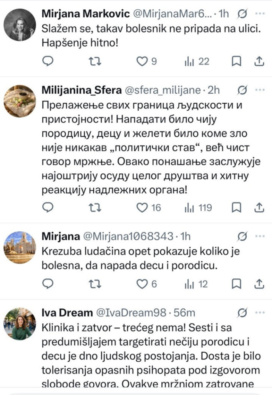 Građani ogorčeni zbog monstruoznih kletvi: Mreže gore od osuda Jaćimovićeve objave, traže hitnu reakciju države (FOTO)